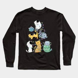 Christmas Cats Long Sleeve T-Shirt